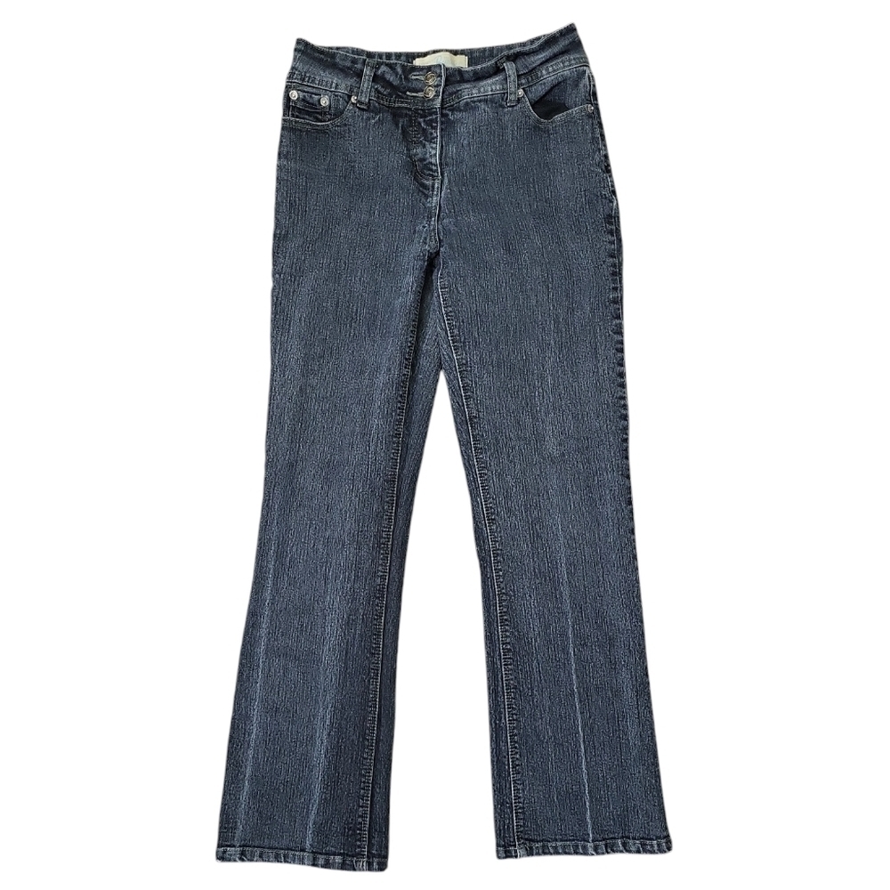 Vintage Penman's Women's Jeans Y2K Size 6 Dark Wash Embroidered Boot Cut